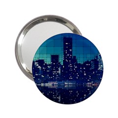 Skyscrapers City Skyscraper Zirkel 2 25  Handbag Mirrors by Simbadda