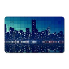 Skyscrapers City Skyscraper Zirkel Magnet (rectangular) by Simbadda