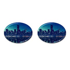 Skyscrapers City Skyscraper Zirkel Cufflinks (oval) by Simbadda