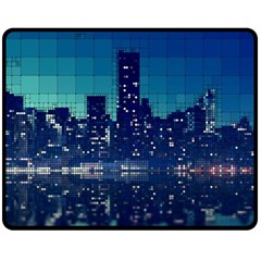 Skyscrapers City Skyscraper Zirkel Fleece Blanket (medium)  by Simbadda