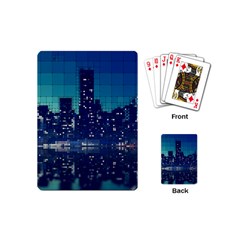 Skyscrapers City Skyscraper Zirkel Playing Cards (mini)  by Simbadda