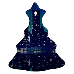 Skyscrapers City Skyscraper Zirkel Christmas Tree Ornament (two Sides) by Simbadda