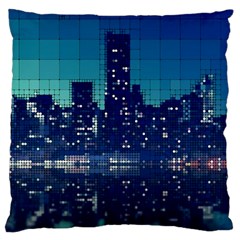 Skyscrapers City Skyscraper Zirkel Large Cushion Case (one Side) by Simbadda