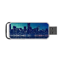 Skyscrapers City Skyscraper Zirkel Portable Usb Flash (one Side) by Simbadda