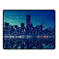 Skyscrapers City Skyscraper Zirkel Double Sided Fleece Blanket (small)  by Simbadda