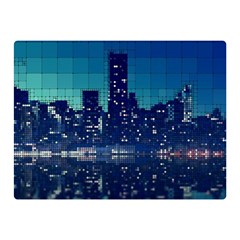 Skyscrapers City Skyscraper Zirkel Double Sided Flano Blanket (mini)  by Simbadda