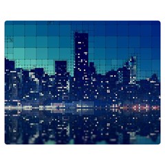 Skyscrapers City Skyscraper Zirkel Double Sided Flano Blanket (medium)  by Simbadda