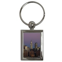 Skyline City Manhattan New York Key Chains (rectangle)  by Simbadda