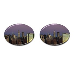 Skyline City Manhattan New York Cufflinks (oval) by Simbadda