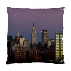 Skyline City Manhattan New York Standard Cushion Case (one Side) by Simbadda