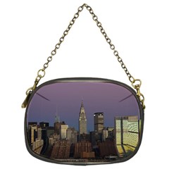 Skyline City Manhattan New York Chain Purses (two Sides)  by Simbadda