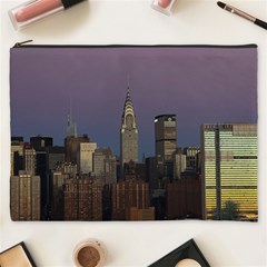 Skyline City Manhattan New York Cosmetic Bag (xxxl)  by Simbadda