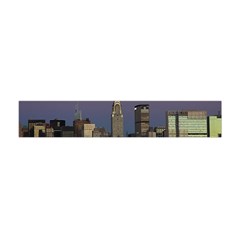 Skyline City Manhattan New York Flano Scarf (mini) by Simbadda