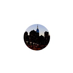 New York City Skyline Building 1  Mini Buttons by Simbadda