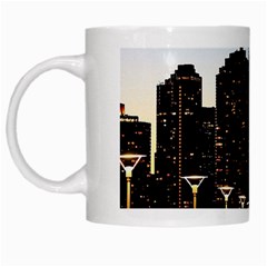 New York City Skyline Building White Mugs by Simbadda