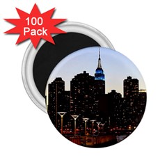 New York City Skyline Building 2 25  Magnets (100 Pack)  by Simbadda