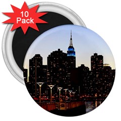 New York City Skyline Building 3  Magnets (10 Pack)  by Simbadda