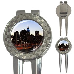 New York City Skyline Building 3-in-1 Golf Divots by Simbadda