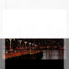 New York City Skyline Building Rectangular Jigsaw Puzzl by Simbadda