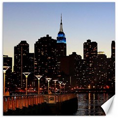 New York City Skyline Building Canvas 16  X 16   by Simbadda