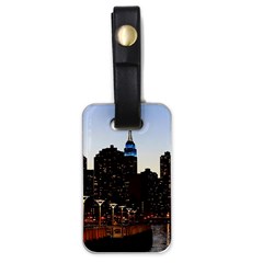 New York City Skyline Building Luggage Tags (one Side)  by Simbadda