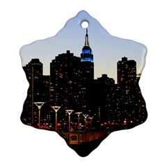 New York City Skyline Building Ornament (snowflake) by Simbadda