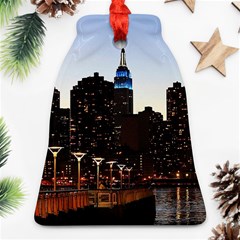 New York City Skyline Building Bell Ornament (two Sides) by Simbadda