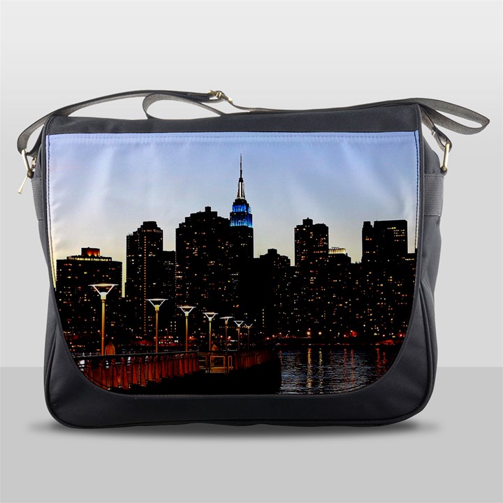 New York City Skyline Building Messenger Bags