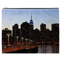 New York City Skyline Building Cosmetic Bag (xxxl)  by Simbadda