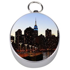 New York City Skyline Building Silver Compasses by Simbadda