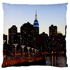 New York City Skyline Building Standard Flano Cushion Case (two Sides) by Simbadda