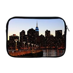 New York City Skyline Building Apple Macbook Pro 17  Zipper Case by Simbadda