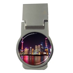 Building Skyline City Cityscape Money Clips (Round) 