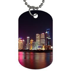 Building Skyline City Cityscape Dog Tag (Two Sides)