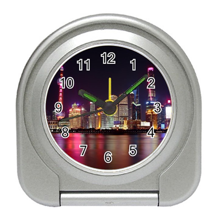 Building Skyline City Cityscape Travel Alarm Clocks