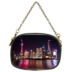 Building Skyline City Cityscape Chain Purses (two Sides)  by Simbadda