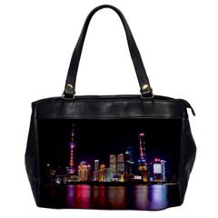 Building Skyline City Cityscape Office Handbags by Simbadda