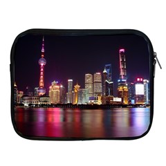 Building Skyline City Cityscape Apple Ipad 2/3/4 Zipper Cases by Simbadda