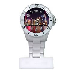 Building Skyline City Cityscape Plastic Nurses Watch