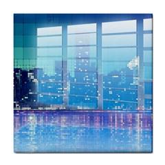 Skyscrapers City Skyscraper Zirkel Tile Coasters by Simbadda