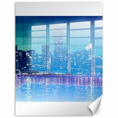 Skyscrapers City Skyscraper Zirkel Canvas 12  X 16   by Simbadda