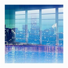 Skyscrapers City Skyscraper Zirkel Medium Glasses Cloth (2-side) by Simbadda