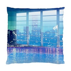 Skyscrapers City Skyscraper Zirkel Standard Cushion Case (one Side) by Simbadda