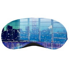 Skyscrapers City Skyscraper Zirkel Sleeping Masks by Simbadda