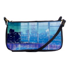 Skyscrapers City Skyscraper Zirkel Shoulder Clutch Bags by Simbadda