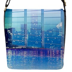 Skyscrapers City Skyscraper Zirkel Flap Messenger Bag (s) by Simbadda