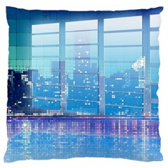 Skyscrapers City Skyscraper Zirkel Standard Flano Cushion Case (two Sides) by Simbadda