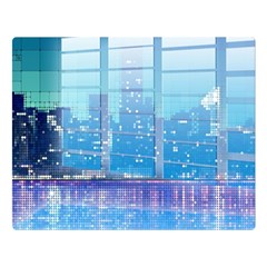 Skyscrapers City Skyscraper Zirkel Double Sided Flano Blanket (large)  by Simbadda