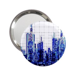 Skyscrapers City Skyscraper Zirkel 2 25  Handbag Mirrors by Simbadda