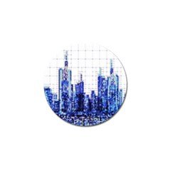 Skyscrapers City Skyscraper Zirkel Golf Ball Marker (4 Pack) by Simbadda